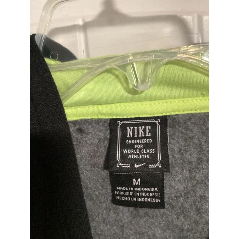 Nike Boys Youth Medium Black And Neon Yellow Sweatshirt